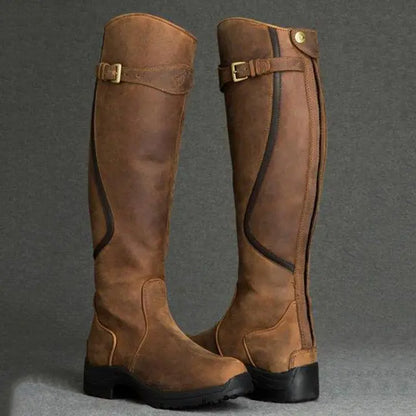 Tall Riding Boots With Side Zipper