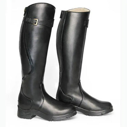 Tall Riding Boots With Side Zipper
