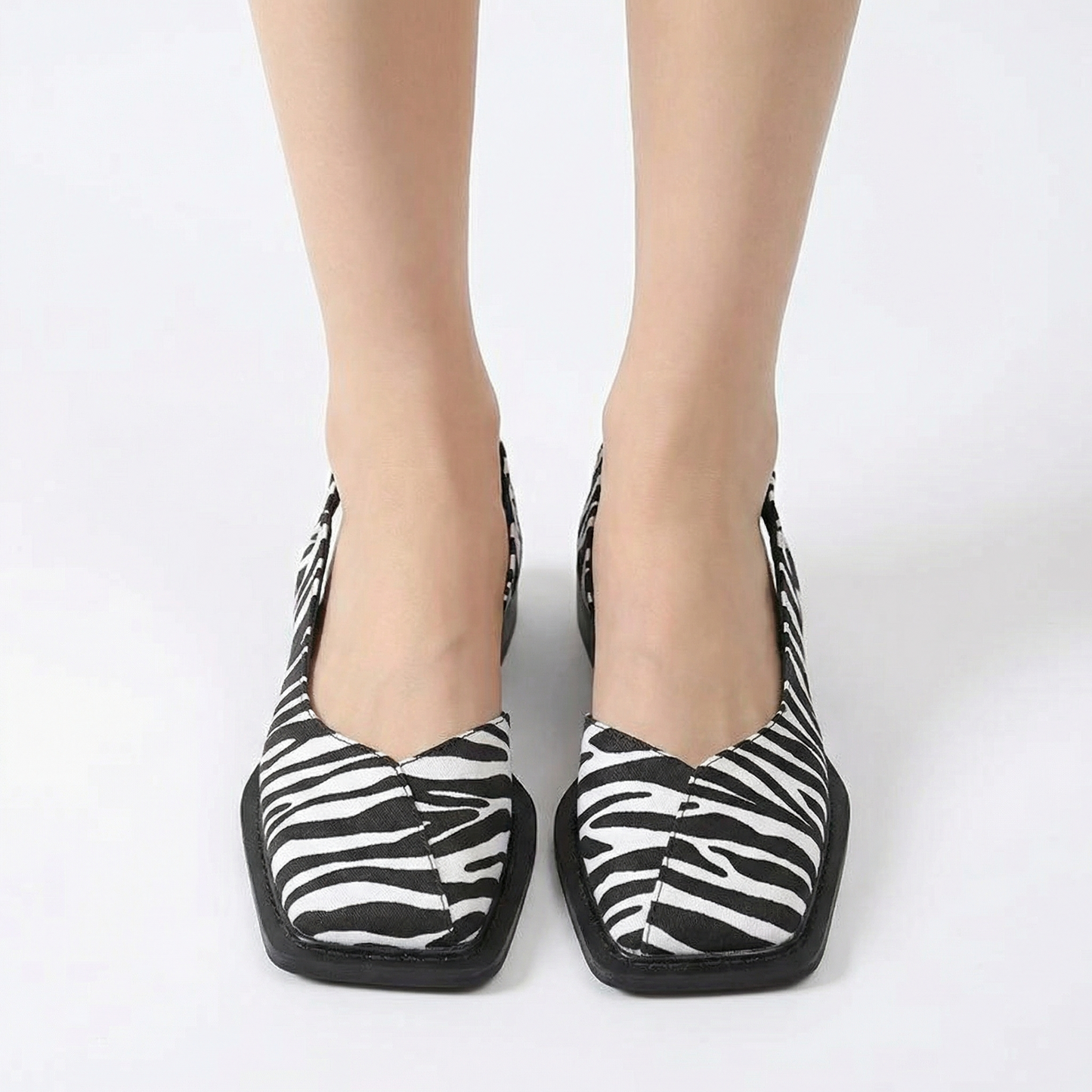 Square Toe Slingback Sandals - Flattering Fit, Secure Strap