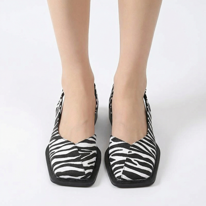 Square Toe Slingback Sandals - Flattering Fit, Secure Strap