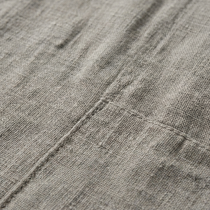 Cotton Midi Summer Dress - Short Sleeves, Relaxed Fit, Pockets