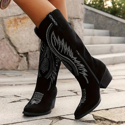 Western Knee-High Cowboy Boots