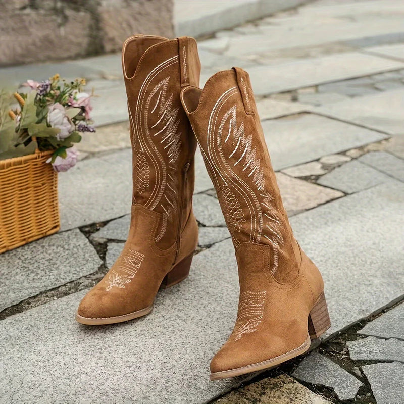 Western Knee-High Cowboy Boots
