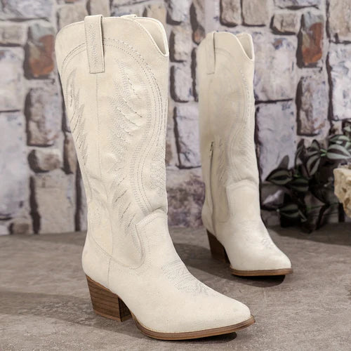 Western Knee-High Cowboy Boots