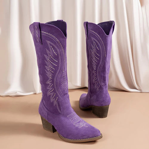 Western Knee-High Cowboy Boots