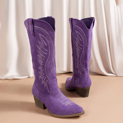 Western Knee-High Cowboy Boots