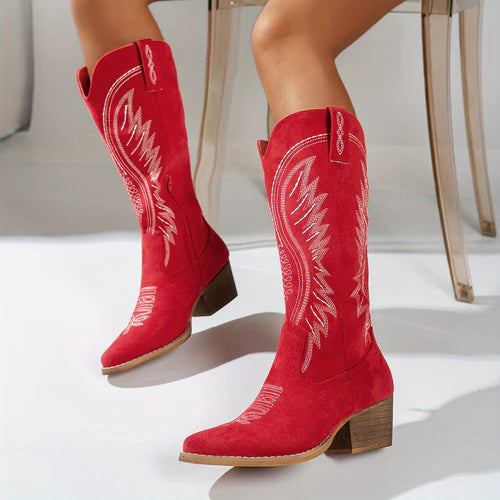 Western Knee-High Cowboy Boots