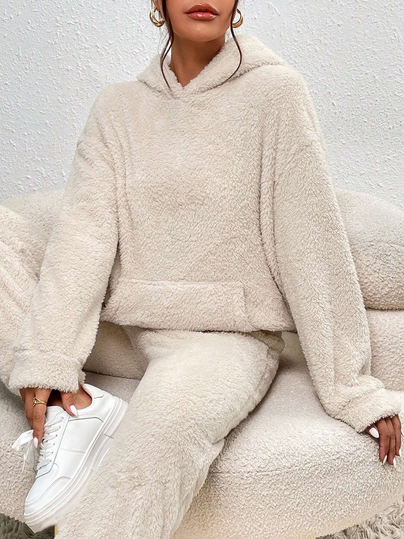 Fall Fleece Hoodie And Pants Set