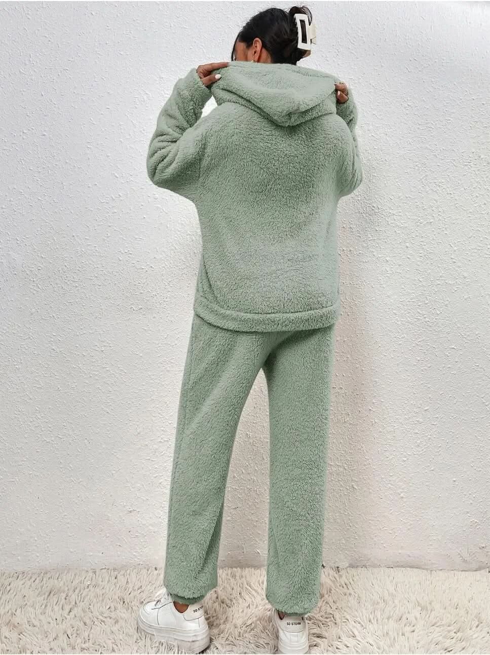 Fall Fleece Hoodie And Pants Set