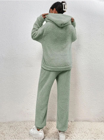 Fall Fleece Hoodie And Pants Set