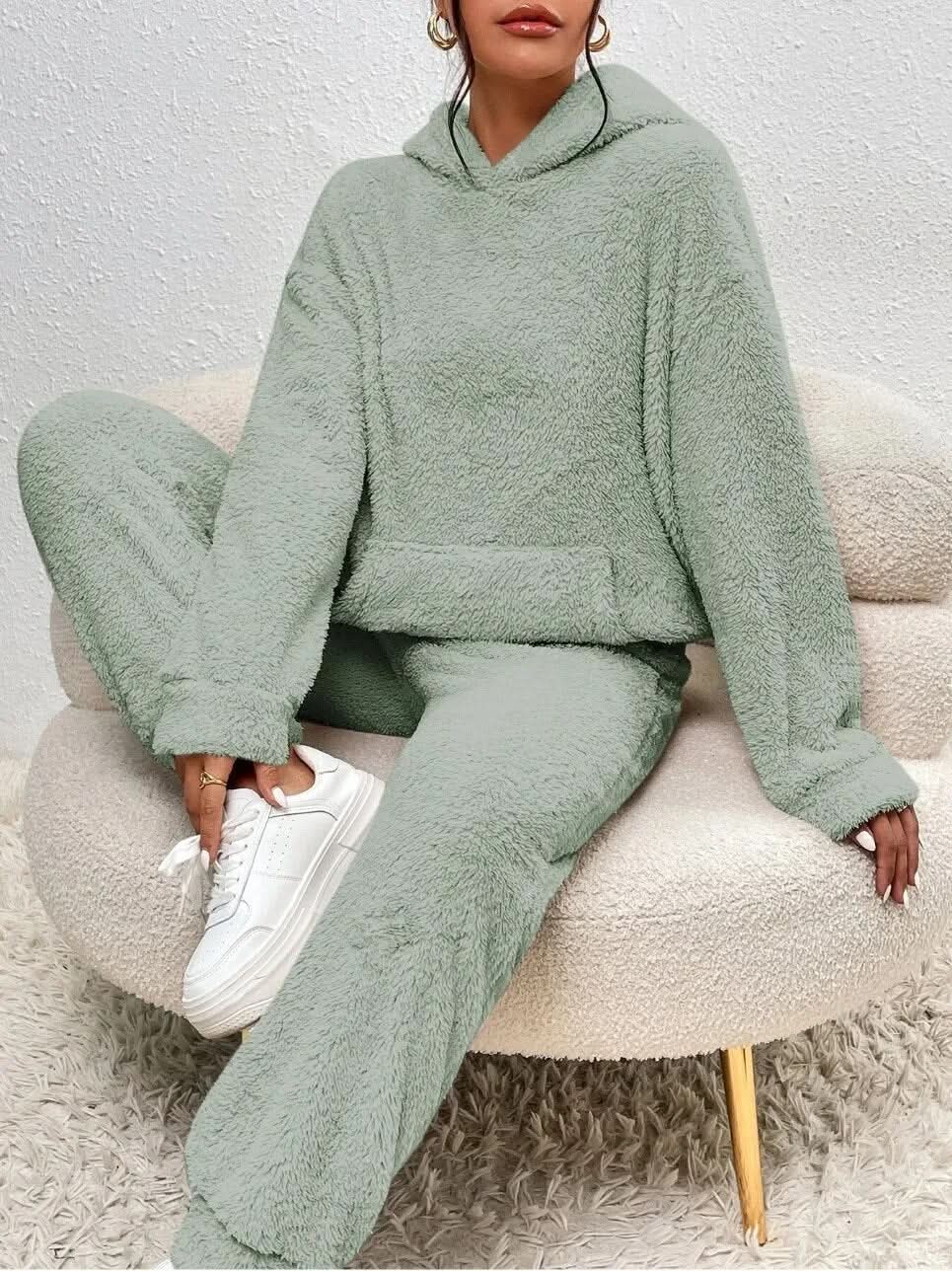 Fall Fleece Hoodie And Pants Set
