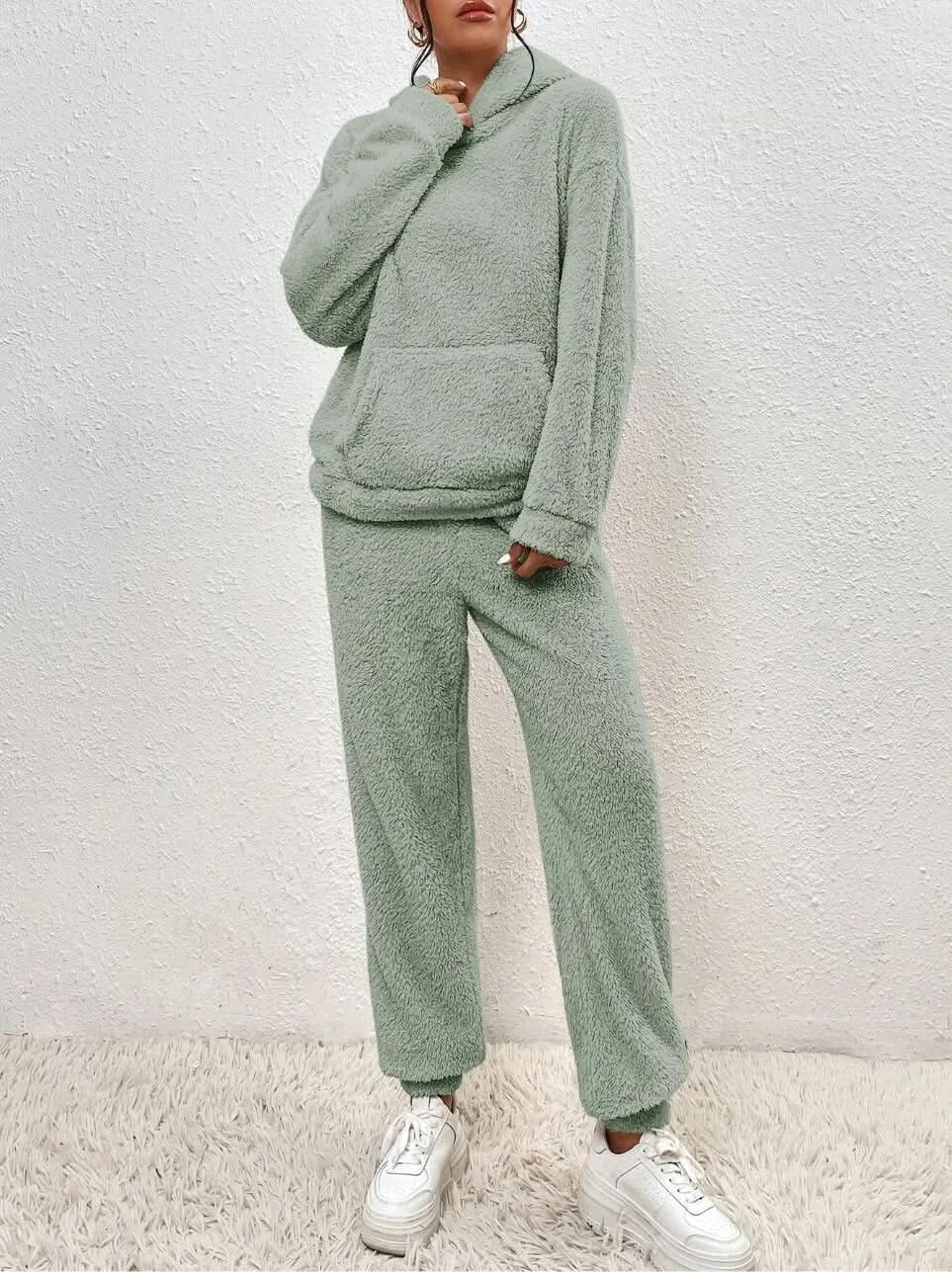 Fall Fleece Hoodie And Pants Set