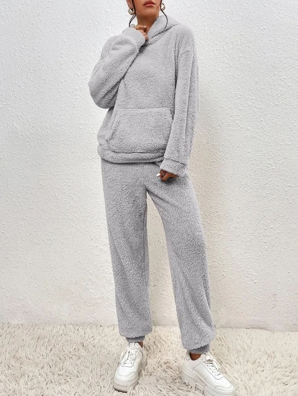 Fall Fleece Hoodie And Pants Set