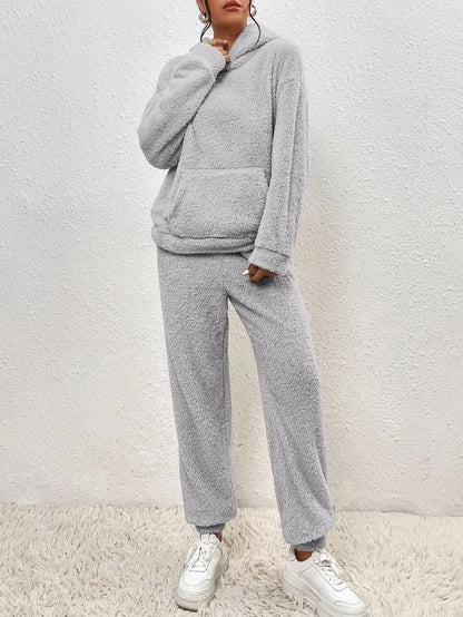 Fall Fleece Hoodie And Pants Set