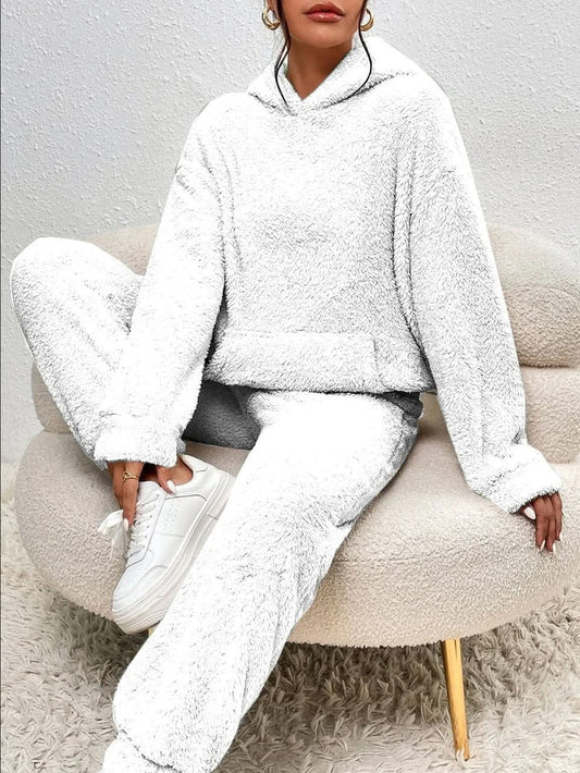 Fall Fleece Hoodie And Pants Set