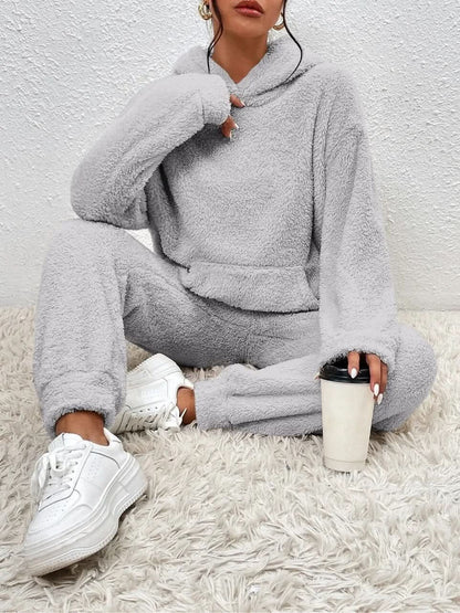 Fall Fleece Hoodie And Pants Set