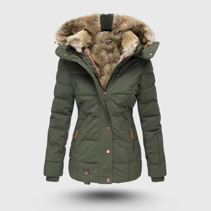 Faux Fur Trimmed Puffer Jacket