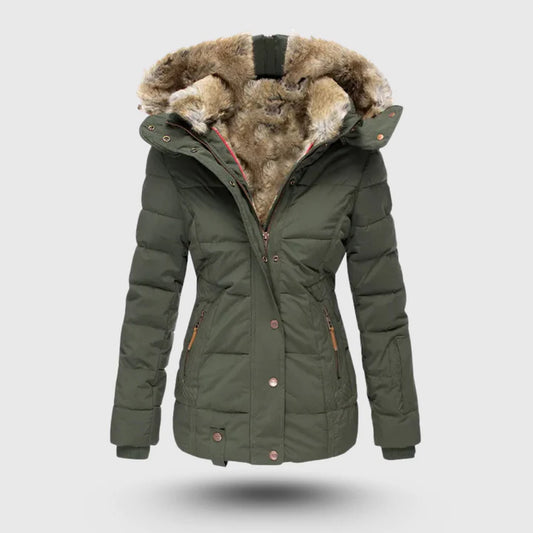 Faux Fur Trimmed Puffer Jacket