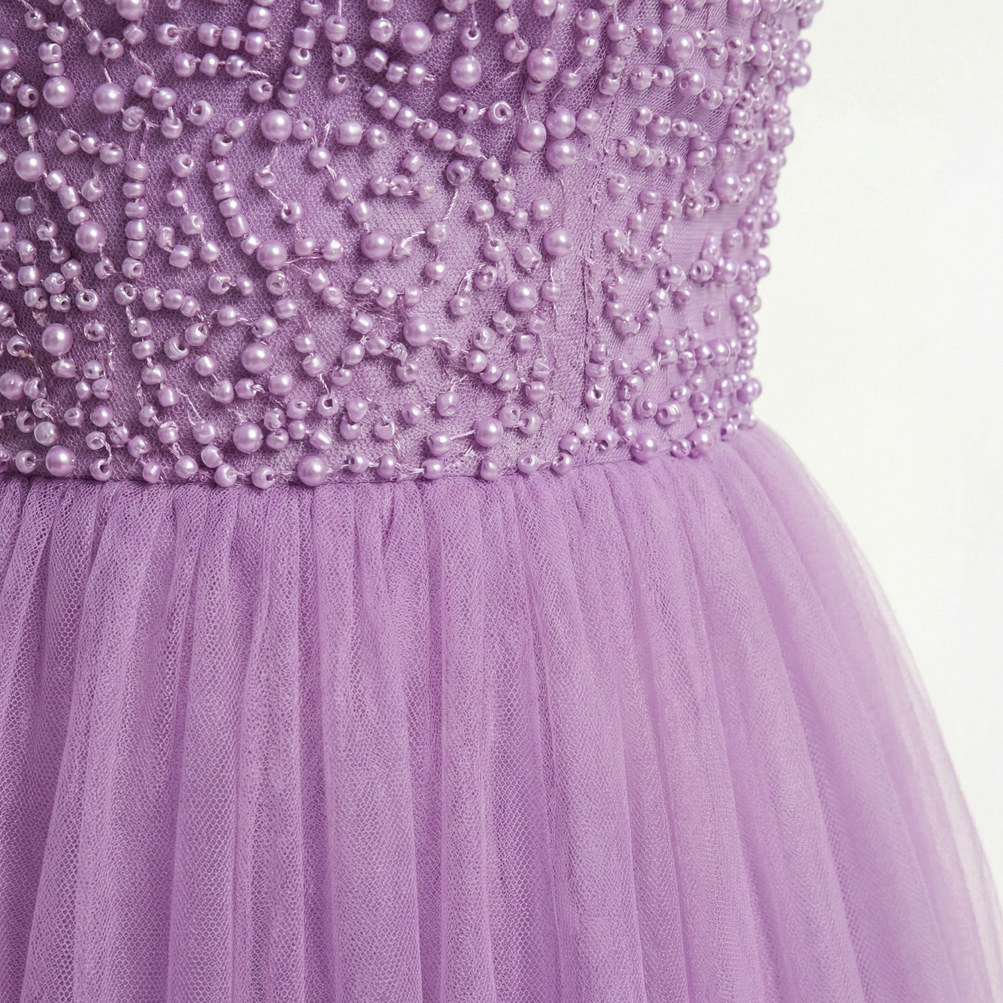 Glitter A-Line Prom Dress - Off Shoulder, Strapless, Sweep Train