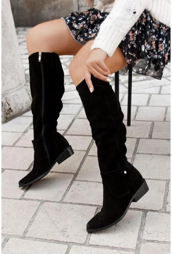 Slouchy Knee High Boots