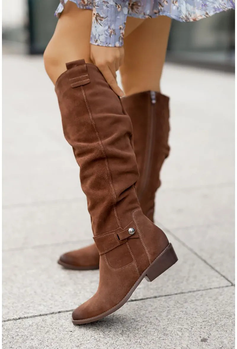 Slouchy Knee High Boots