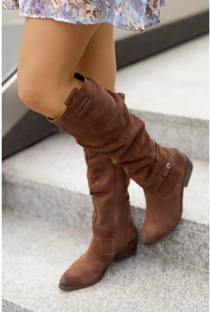 Slouchy Knee High Boots