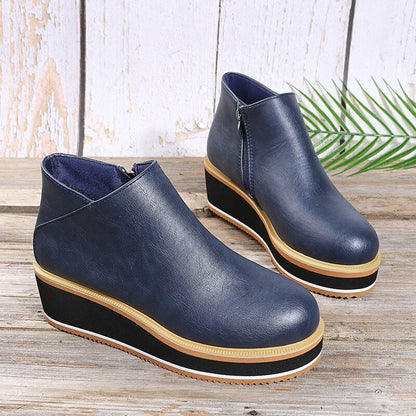 Fall Platform Zip Boots