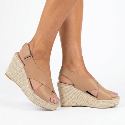 Lightweight Summer Sandals - Adjustable Strap, Open Toe, Low Heel
