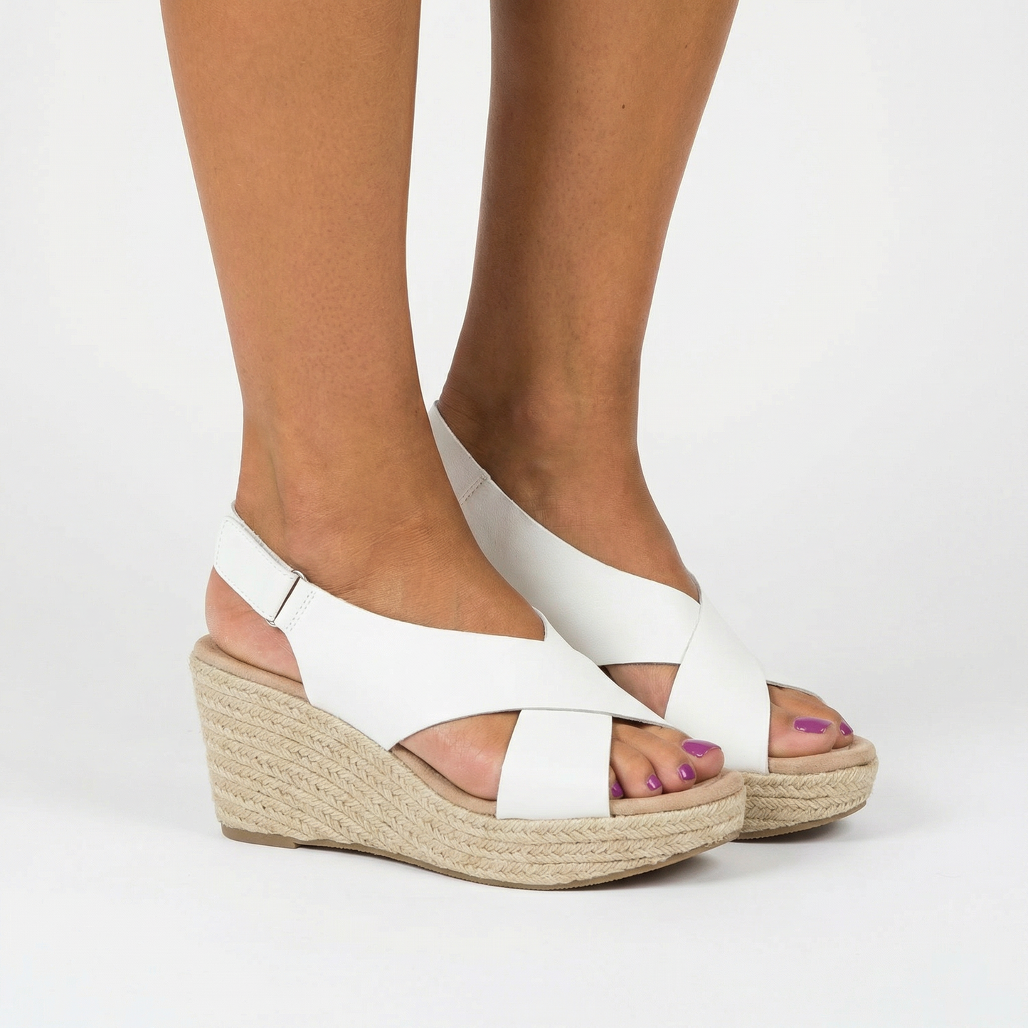 Lightweight Summer Sandals - Adjustable Strap, Open Toe, Low Heel