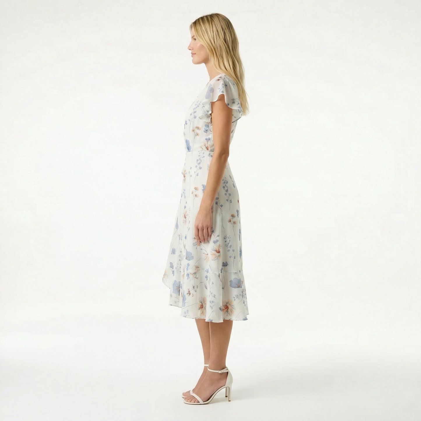 Boho Chiffon Dress - Flowy Design