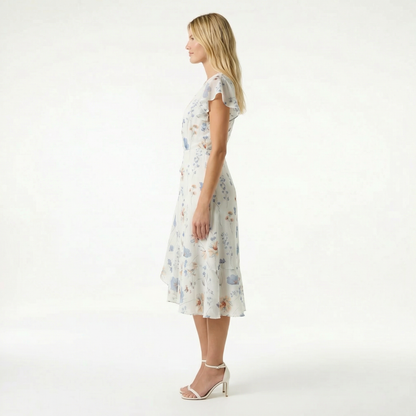 Boho Chiffon Dress - Flowy Design