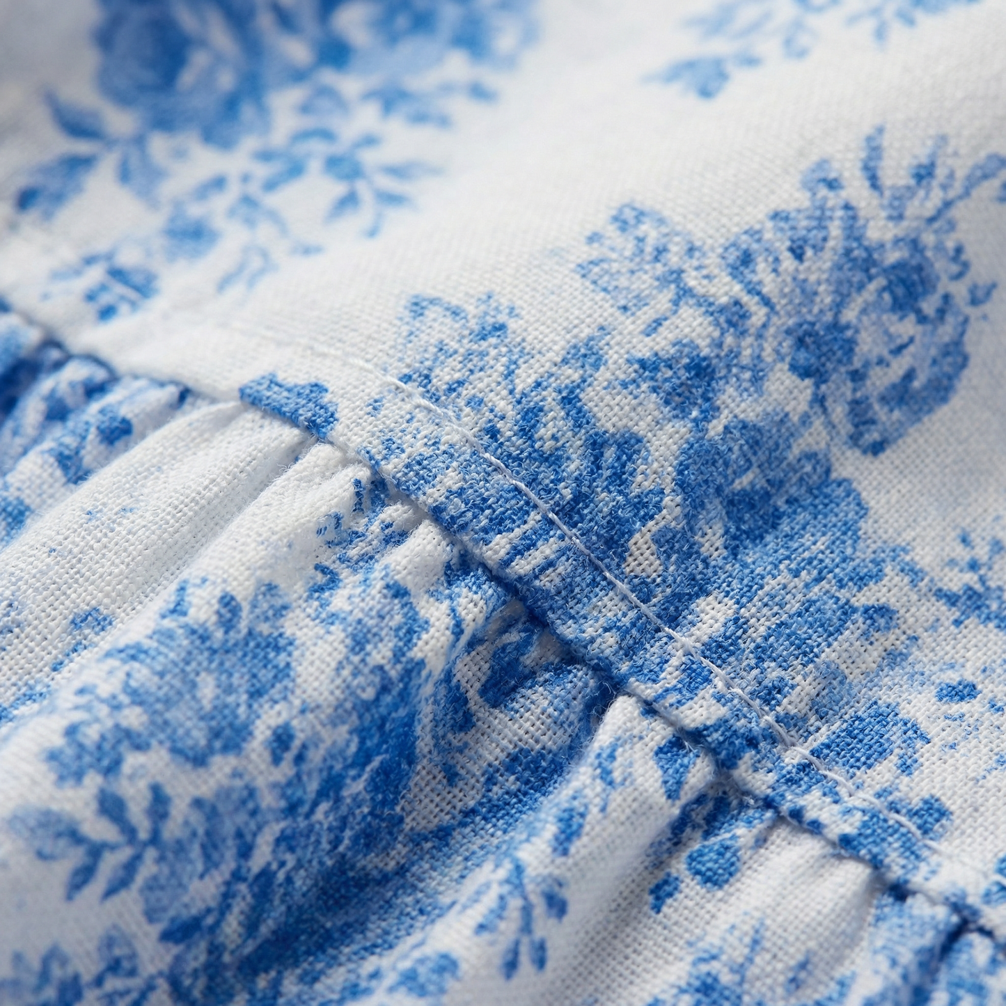 Floral Mini Dress - Sweetheart Neckline, Puff Sleeve, Open Back