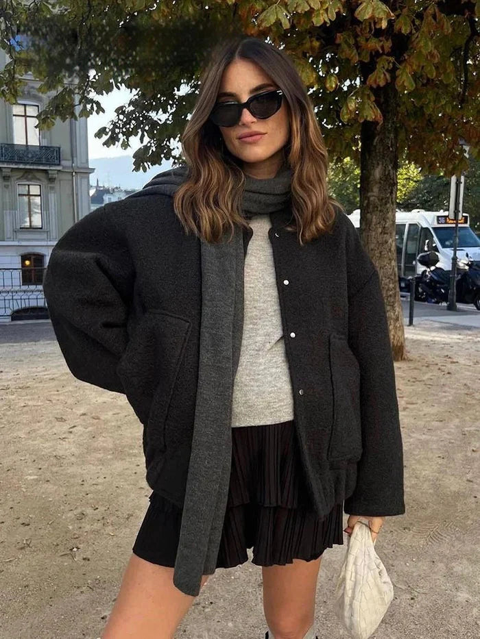 Oversized Button-Up Jacket