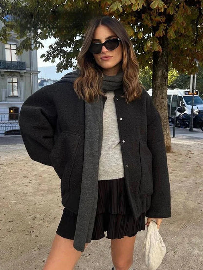 Oversized Button-Up Jacket