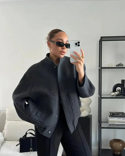 Oversized Button-Up Jacket