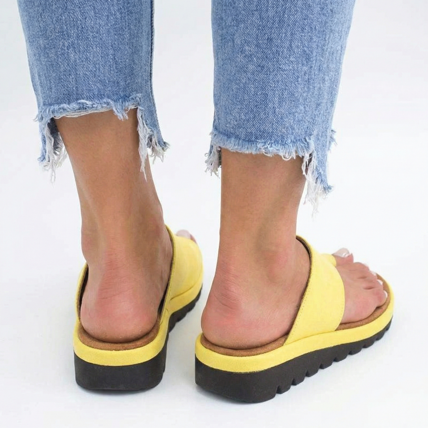 Orthopedic Bunion Corrector Sandals - Toe-Ring Design, Arch Support, Cushioned Nano-Foam Sole