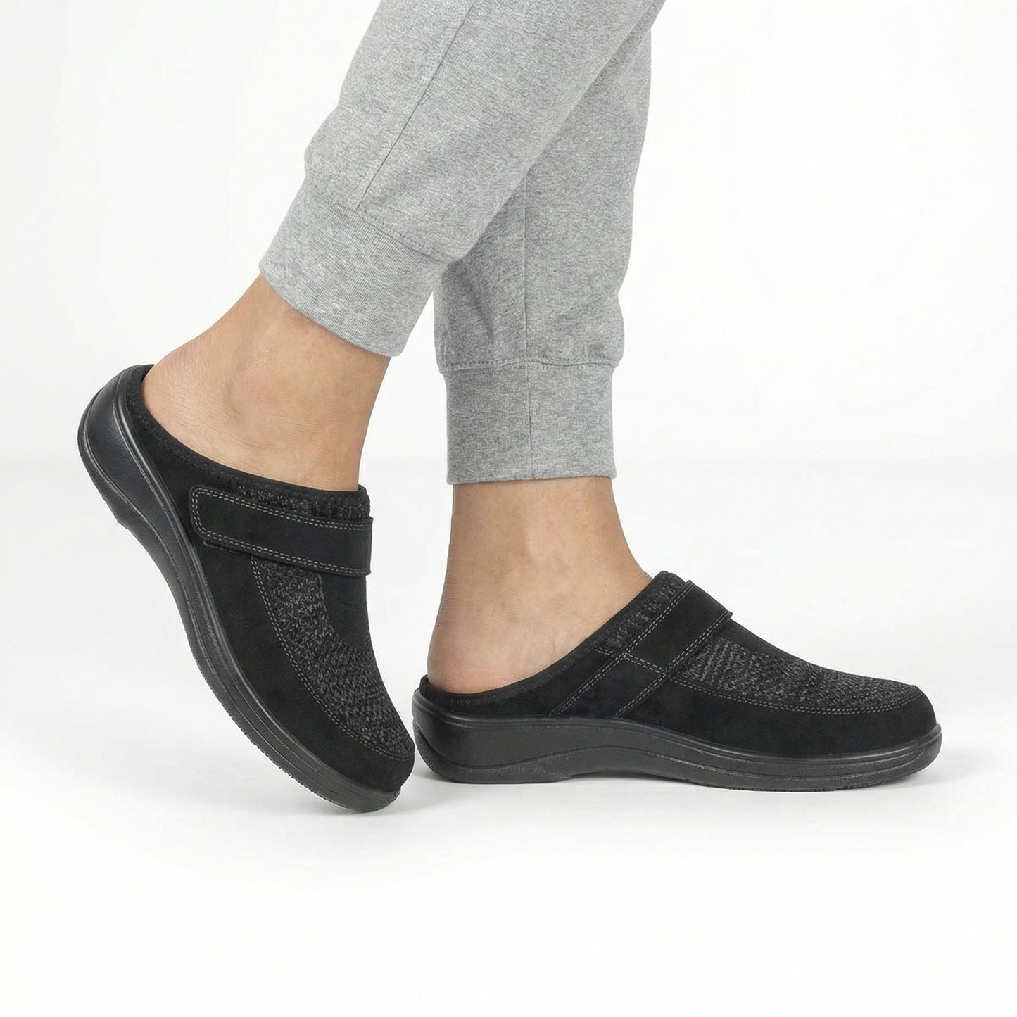 Orthopedic Comfort Clogs - Wide Toe Box, Adjustable Strap, Cushioned Arch Support