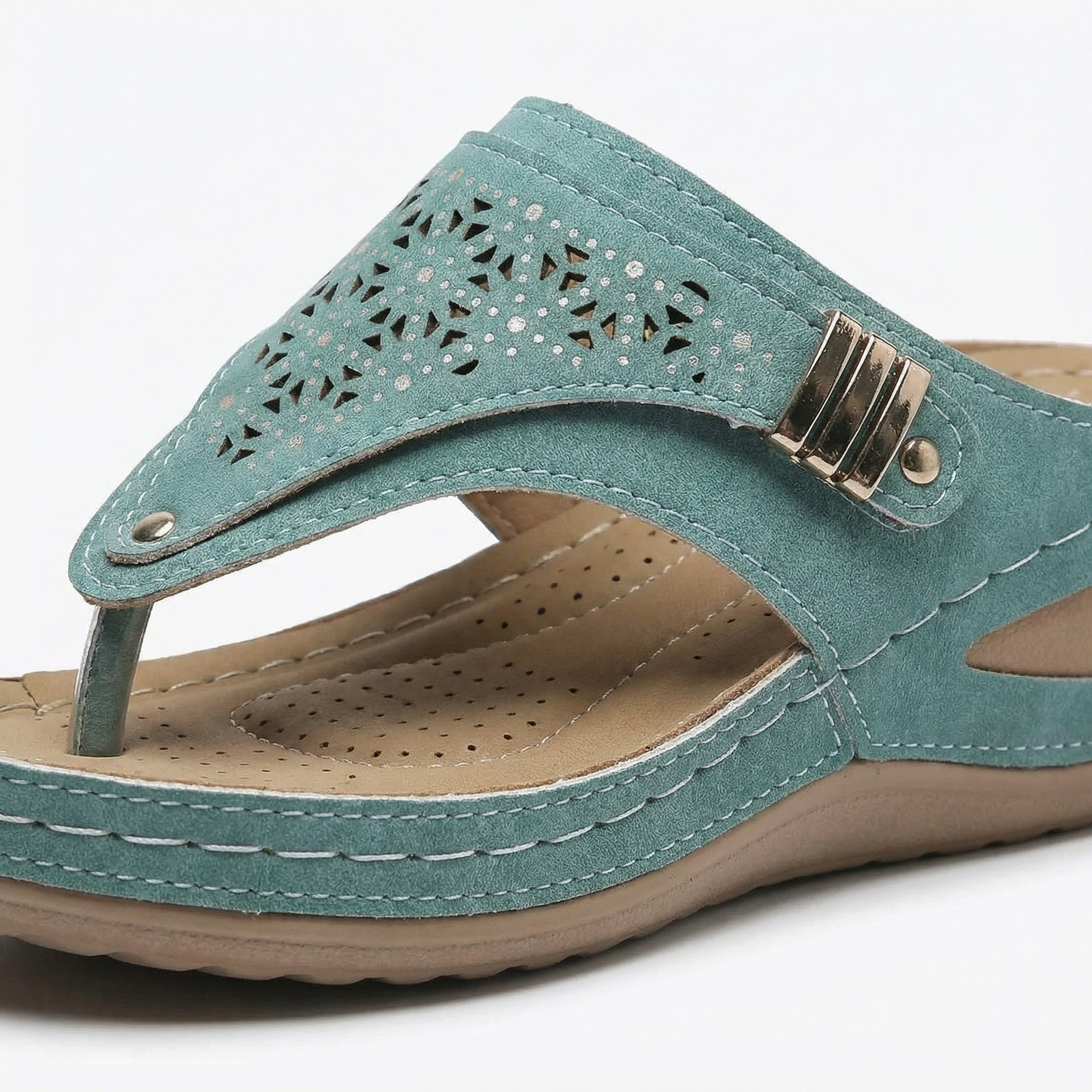 Orthopedic Support Sandals - Deep Heel Cradle, Arch Support, Shock-Absorbing Sole