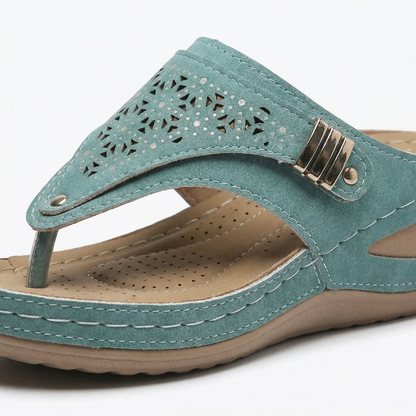 Orthopedic Support Sandals - Deep Heel Cradle, Arch Support, Shock-Absorbing Sole