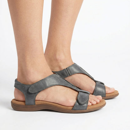 Orthopedic Support Sandals - Arch Support Footbed, Adjustable Velcro Straps, Non-Slip Sole