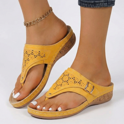 Orthopedic Support Sandals - Deep Heel Cradle, Arch Support, Shock-Absorbing Sole