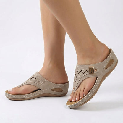 Orthopedic Support Sandals - Deep Heel Cradle, Arch Support, Shock-Absorbing Sole