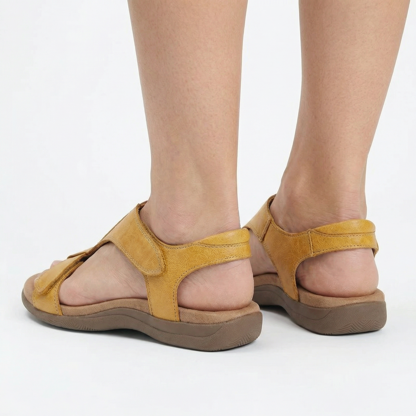 Orthopedic Support Sandals - Arch Support Footbed, Adjustable Velcro Straps, Non-Slip Sole