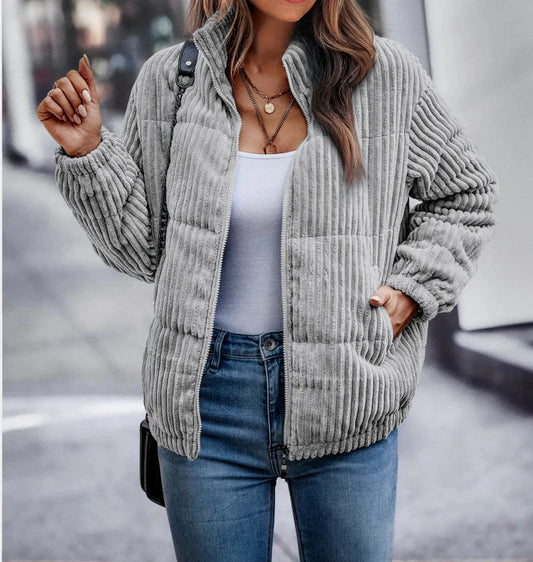 Corduroy Puffer Jacket