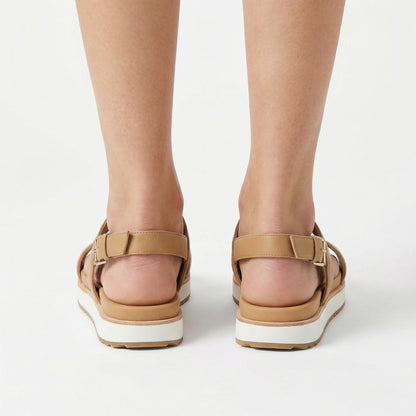 Platform Sandals - Italian Leather, Elevated Sole