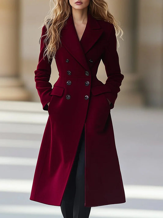 Double-Breasted Long Coat