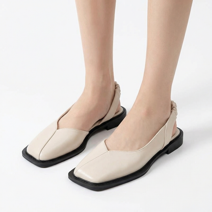 Square Toe Slingback Sandals - Flattering Fit, Secure Strap