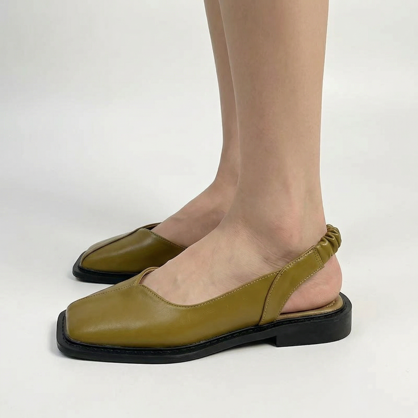 Square Toe Slingback Sandals - Flattering Fit, Secure Strap