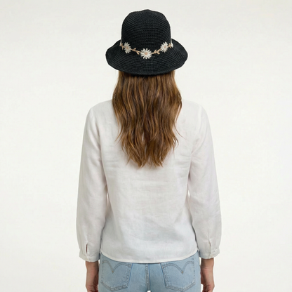 Sun Hat - Packable Cotton, UPF 35 Protection, Adjustable Wire Brim