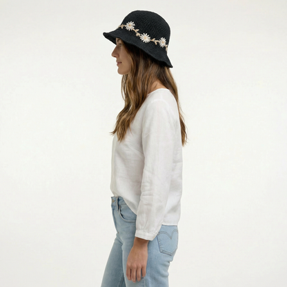 Sun Hat - Packable Cotton, UPF 35 Protection, Adjustable Wire Brim